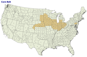 Corn belt Map